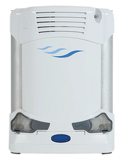 White concentrator with blue accents on a white background