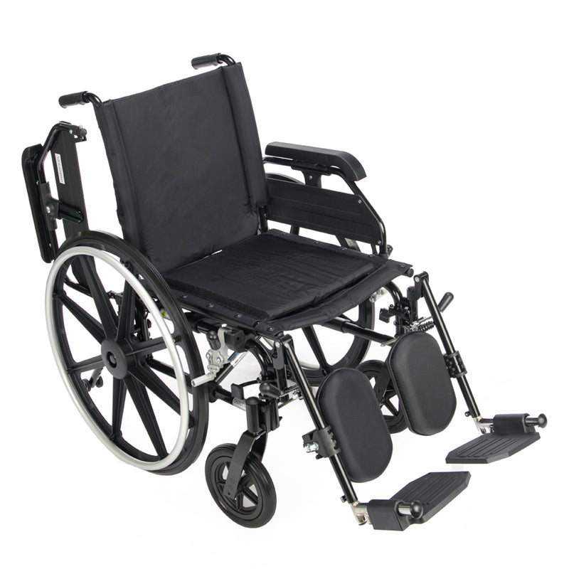 Black manual wheelchair on a white background