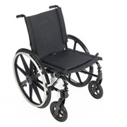 Black wheelchair on a white background