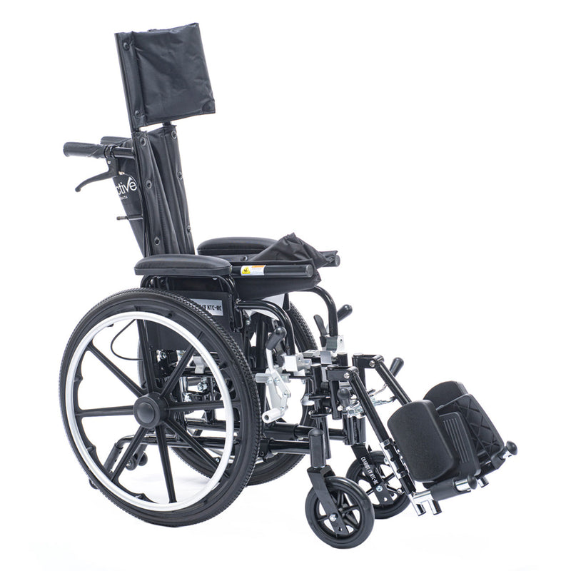 Black manual wheelchair with armrest covers on a white background