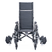 Black manual wheelchair on a white background