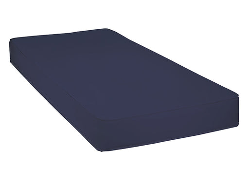 Navy blue mattress on a white background