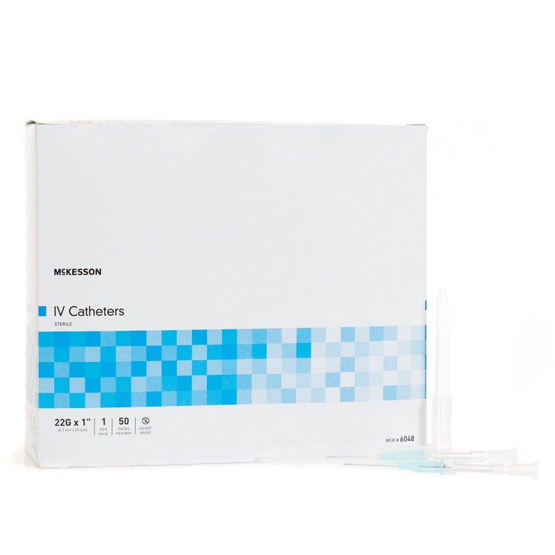 Mckesson Catheter – 22 Gauge X 1" Etfe, Straight Hub, Disposable, Sterile