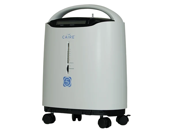 Caire oxygen concentrator on a white background