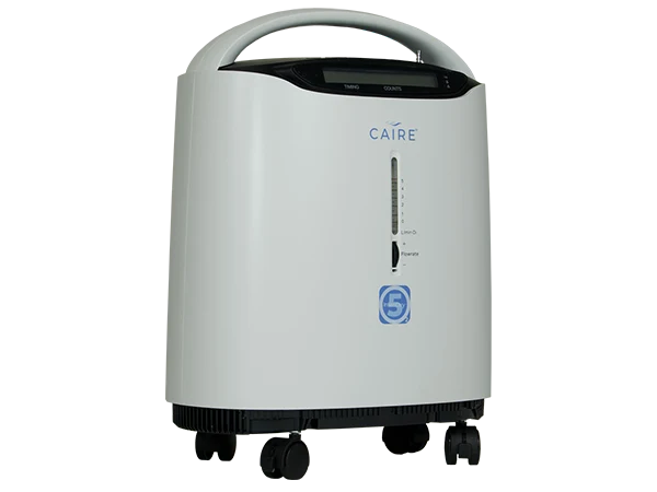 Caire oxygen concentrator on a white background