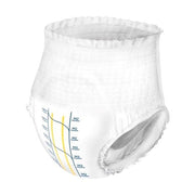 White diaper with measurement markings on a white background