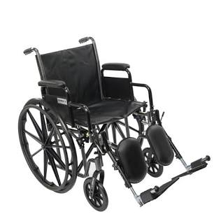 Black manual wheelchair on a white background