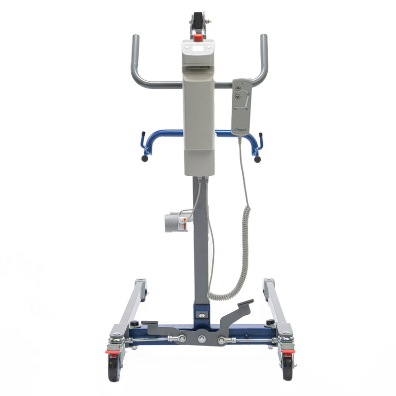 Medical lift with wheels on a white background