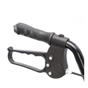 Black hand grip with cable on a white background
