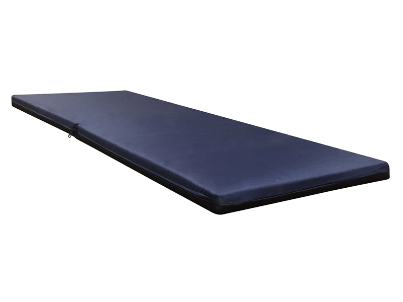 Navy blue mat on a white background