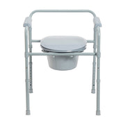 Medical commode chair with a white background