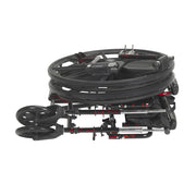 Cable reel with wheels on a white background