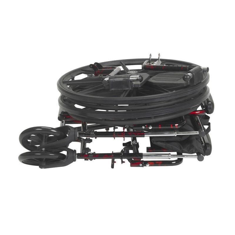 Cable reel with wheels on a white background