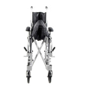 Manual wheelchair with black cover on a white background