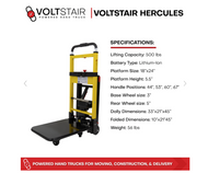 Voltstair Hercules  Motorized Stair Climbing Hand Truck