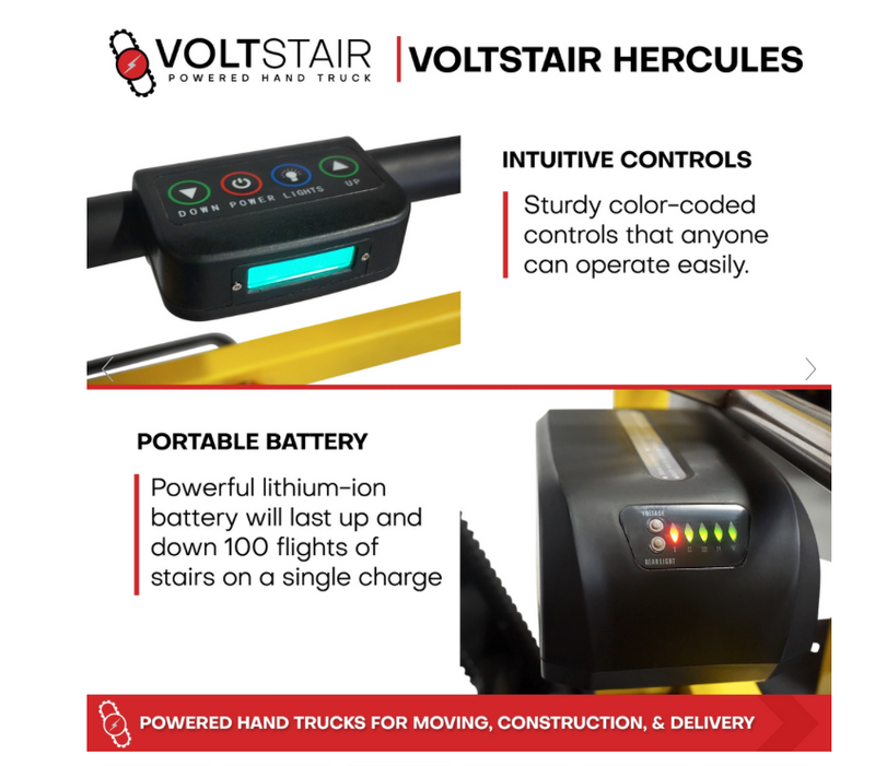 Voltstair Hercules  Motorized Stair Climbing Hand Truck