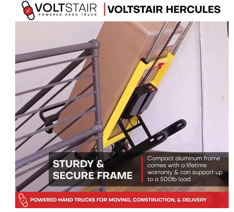 Voltstair Hercules  Motorized Stair Climbing Hand Truck