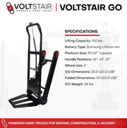 Voltstair GO Powered Motorized Stair Climbing Hand Truck