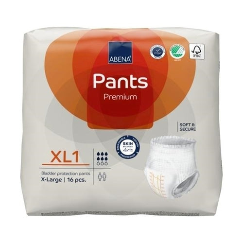 Pack of Abena Premium Pants XL1 on a white background