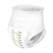 White diaper with measurement markings on a white background