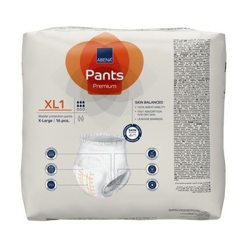 Pack of Abena Pants Premium XL1 on a white background