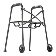Black walker with wheels on a white background