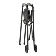 Black walker with wheels on a white background