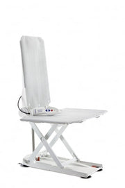White medical lift chair on a white background