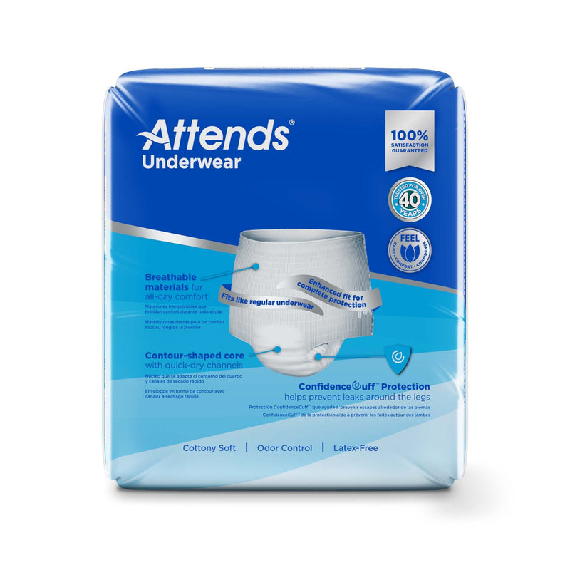 Attends Advanced Pull On Underwear Heavy Absorbency, X Large