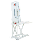 White medical lift chair on a white background