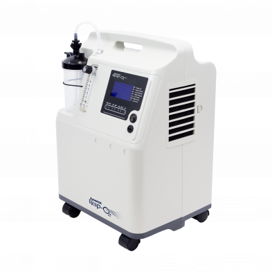 Oxygen concentrator machine on a white background