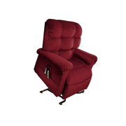 Red lift chair on a white background