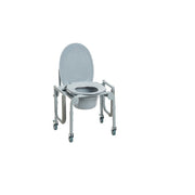 Medical commode chair on a white background