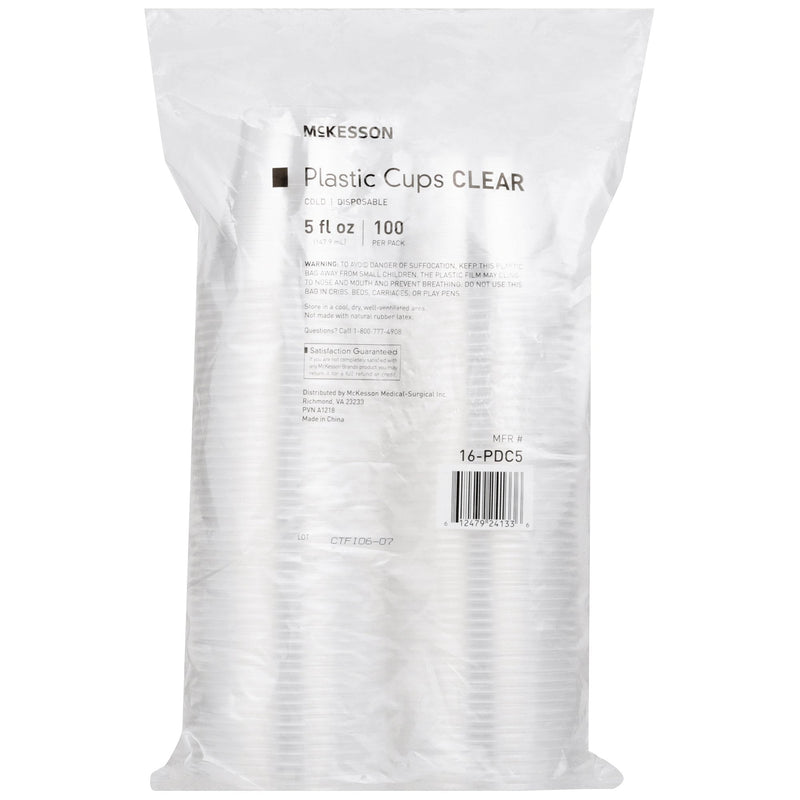Mckesson Clear Plastic Cups 5 Oz Disposable Polypropylene Drinking Cups
