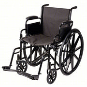 Black wheelchair on a white background
