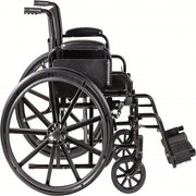 Black wheelchair on a white background