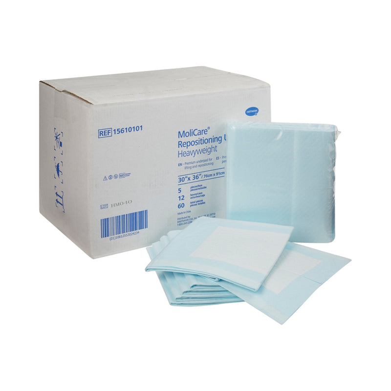 Mollicare repositioning pads with packaging on a white background