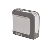Gray and white electronic device on a white background