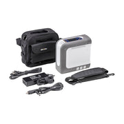 Portable power station with accessories on a white background