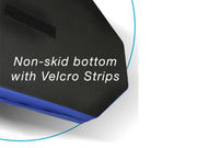 Product with non-skid bottom and Velcro strips on a white background