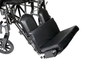 Close-up of a wheelchair with a white background