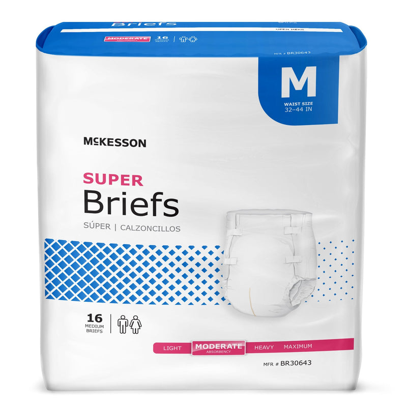 Mckesson Super Absorbent Briefs – Medium (32–44")