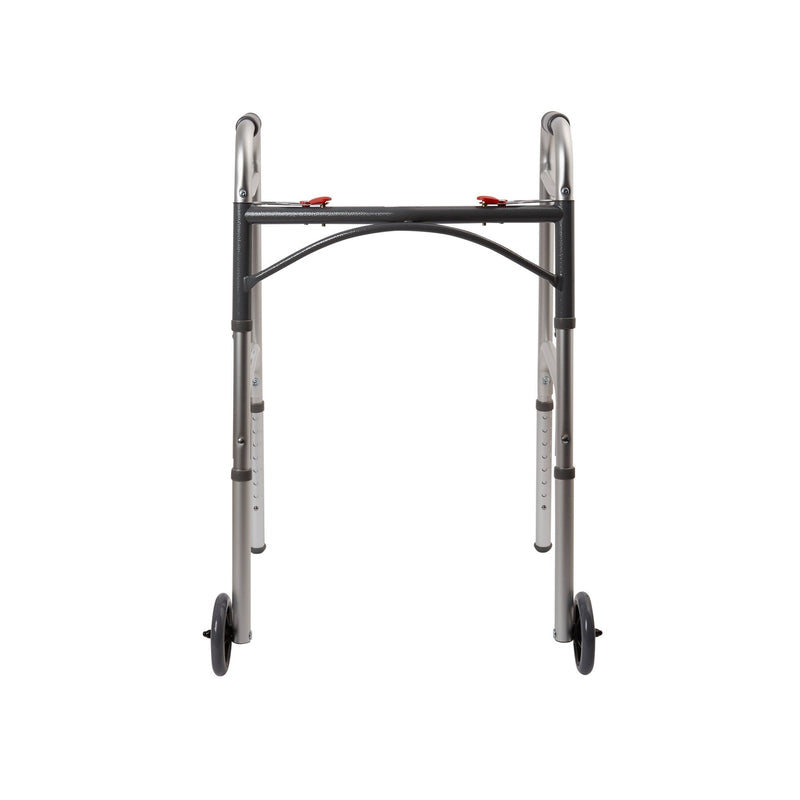 146-10210-4

McKesson adult Aluminum Folding Walker with Wheels front view
