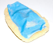 Blue ice pack on a white background