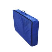 Blue folding mat on a white background