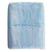 Blue and white marbled soap bar on a white background