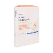 Box of McKesson Ultra Underpads on a white background