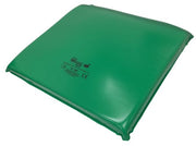 Green cushion on a white background