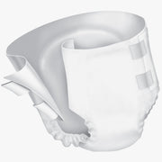 White diaper on a white background