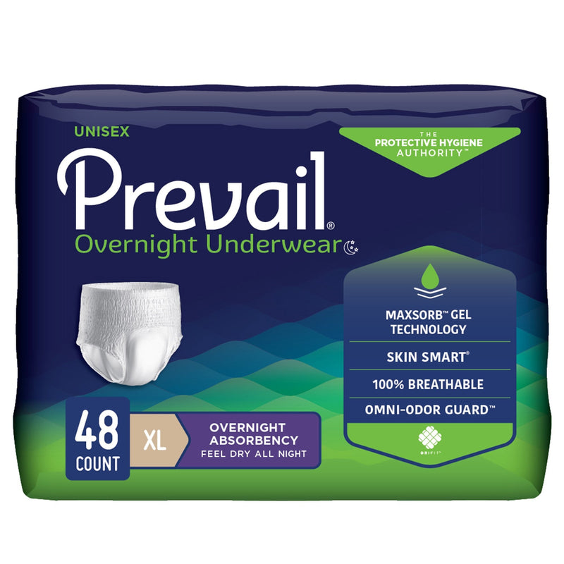 Prevail Overnight Absorbent Underwear X Large Unisex
